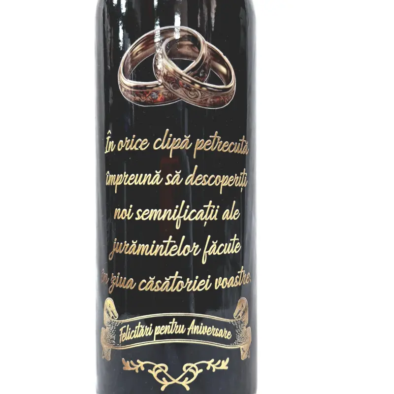 Felicitari pentru aniversare, eticheta uv cu mesaj